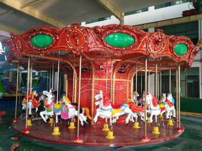 Luxury red carousel for sale