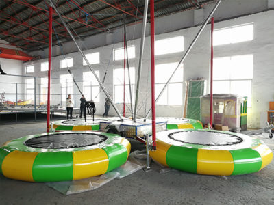 4 Person Inflatable Bungee Trampoline with Trailer