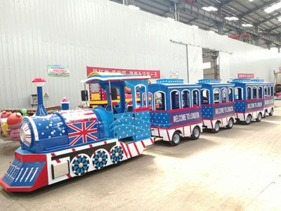 Kids Customized Blue Trackless Train