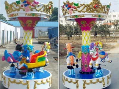 3 seats mini carousel rides